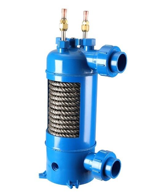مبادله گرما لوله تیتانیوم پیچ خورده پوسته PVC برای بخارگر MHTA-3