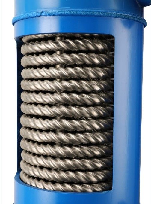 مبادله گرما لوله تیتانیوم پیچ خورده پوسته PVC برای بخارگر MHTA-3