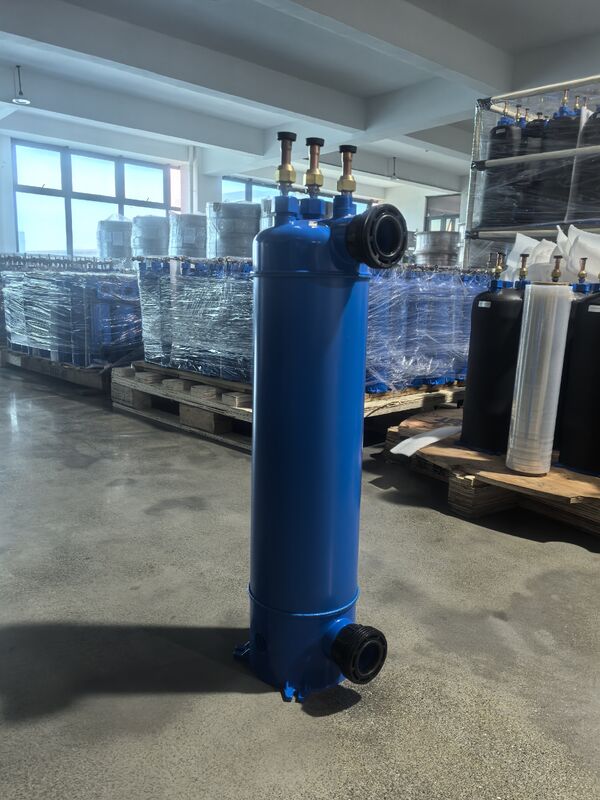 محدوده دمای کارکرد 0 تا 45 درجه سانتیگراد مبدل حرارتی استخر MHTA-7 نصب افقی یا عمودی با ساختار لوله در پوسته PVC