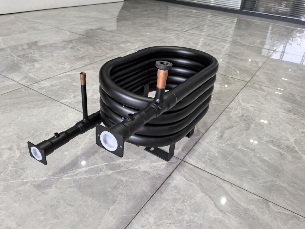 فشار آب 1.0Mpa مبادله گرما هم محوری مناسب برای مواد خنک کننده R22 R134a R407c R410a R32 R290 ظرفیت 5 تا 300 کیلوگرم