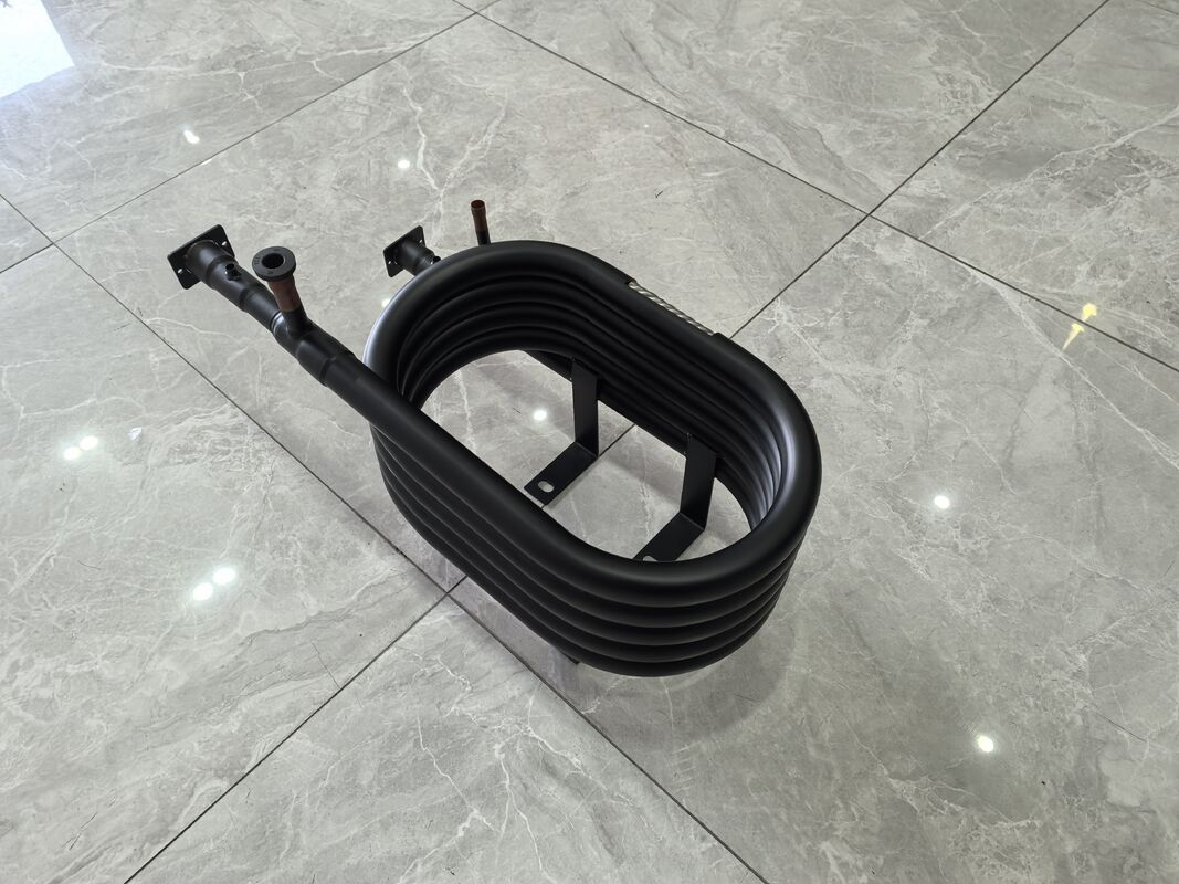 مبادله گرما هم محوری خنک کننده ساخته شده با لوله داخلی مس و لوله بیرونی فولاد SPHC که عملکرد انتقال گرما را تضمین می کند