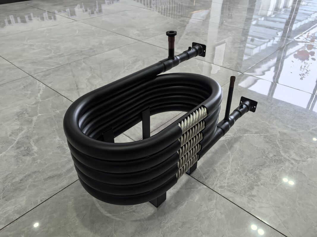 SPHC Tube Steel HVAC coaxiale heat exchanger با ساخت چرخش مارپیچی طراحی شده برای کاربردهای انتقال گرما