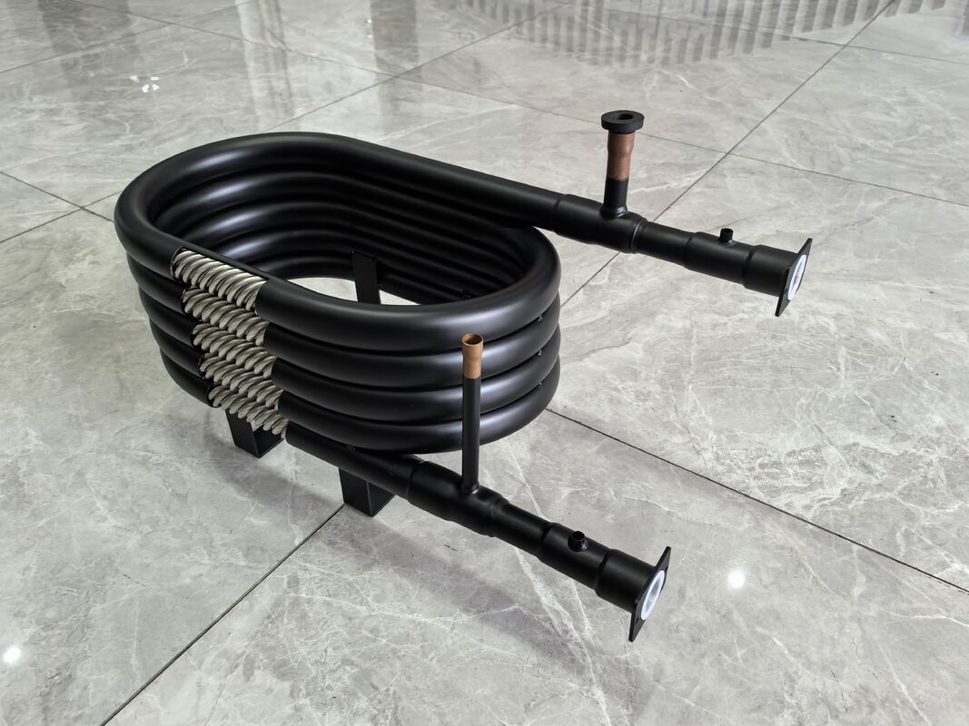 ارتفاع mm 120 تا 1000 مبدل گرما کواکسیال لوله در لوله مبدل گرما حداکثر فشار کار 5.0MPa ایده آل برای خنک سازی فرآیند