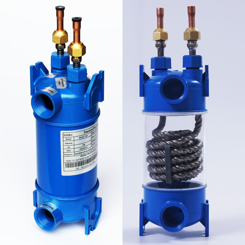 مبدل حرارتی پوسته تیتانیومی PP، محدوده دمای عملیاتی ایده‌آل گرمایش و سرمایش منفی ۲۰۰ درجه سانتیگراد تا ۴۰۰ درجه سانتیگراد