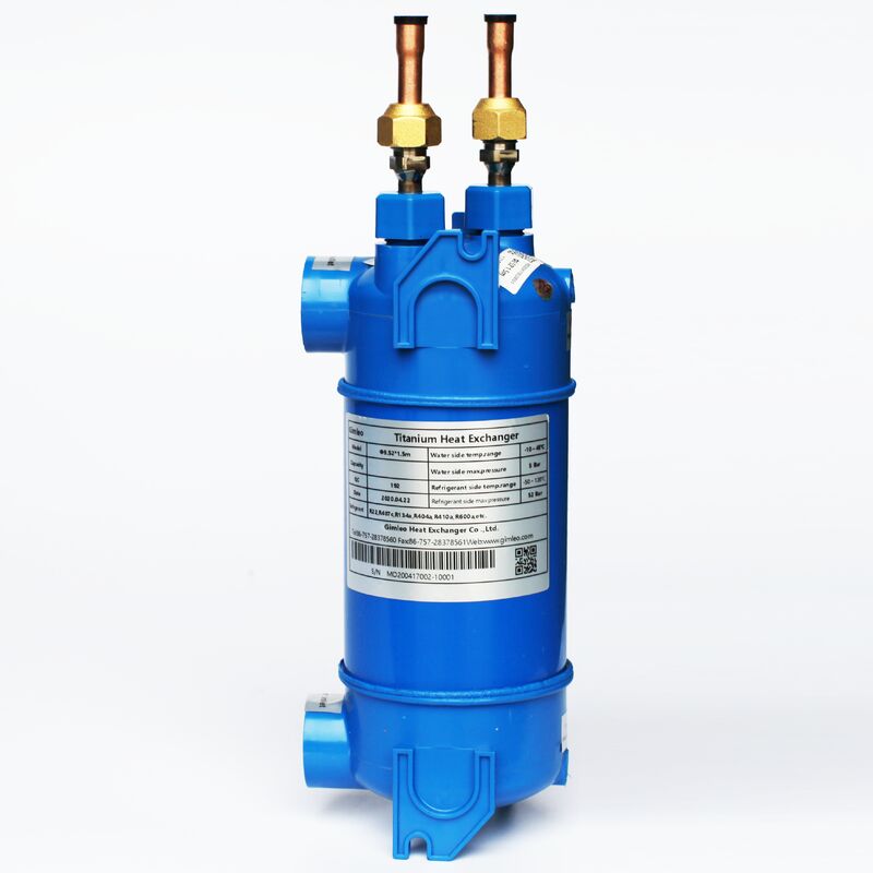 تیتانیوم خالص و فولاد کربن تیتانیوم مبادله گرما با مقاومت بسیار عالی در برابر خوردگی و گزینه های سیستم تک دو سه