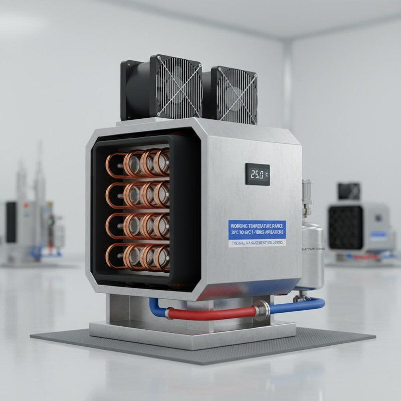 مبادله گرما هم محوری با دمای کار 20°C تا 65°C ارتفاع 520mm و جریان آب 3m3/h برای مدیریت گرما کارآمد