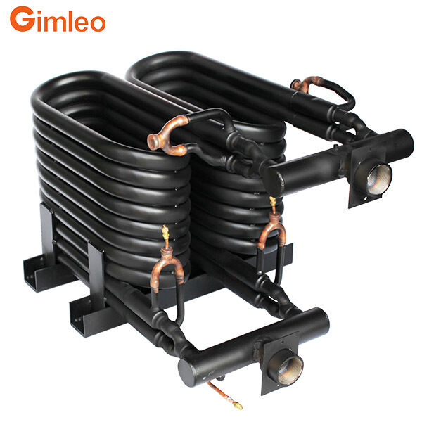 20HP 70KW 240000 BTU لوله تبخیر کندنسر در لوله مبادله گرما مبادله گرما کواکسیال برای HVACR