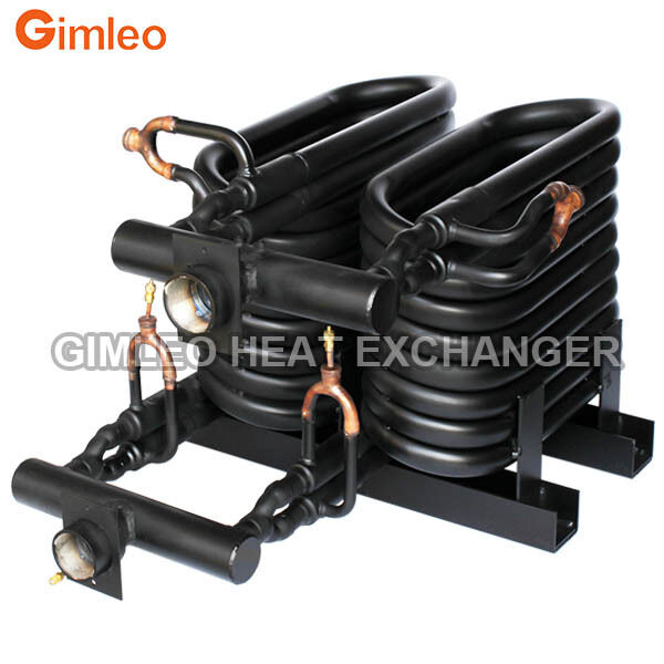 20HP 70KW 240000 BTU لوله تبخیر کندنسر در لوله مبادله گرما مبادله گرما کواکسیال برای HVACR