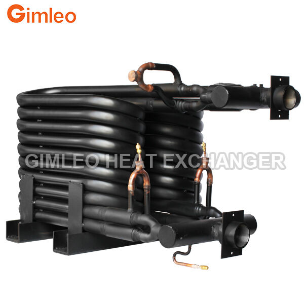 20HP 70KW 240000 BTU لوله تبخیر کندنسر در لوله مبادله گرما مبادله گرما کواکسیال برای HVACR